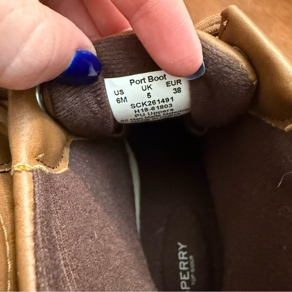 Women’s Sperry Tan and Black Waterproof Boots size 6M - Picture 4 of 7